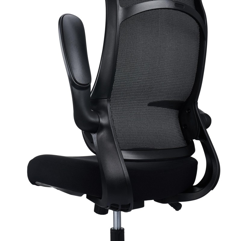 Silla de Oficina DAFNE, brazos abatibles, negro