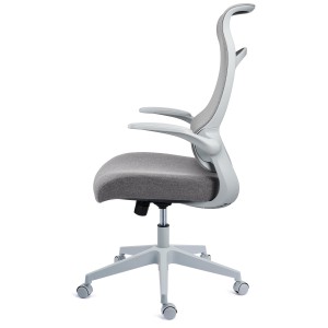 Silla de Oficina DAFNE, brazos abatibles, negro
