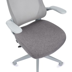 Silla de Oficina DAFNE, brazos abatibles, negro