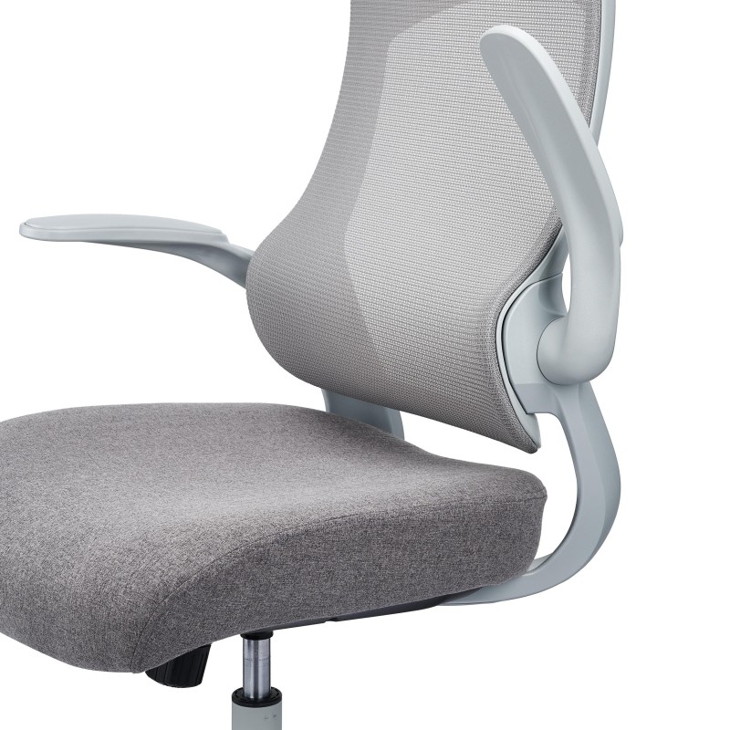 Silla de Oficina DAFNE, brazos abatibles, negro