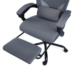Silla de Oficina DELTA, reposapiés extensible, negro