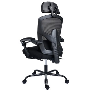 Silla de Oficina DELTA, reposapiés extensible, negro 2