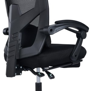 Silla de Oficina DELTA, reposapiés extensible, negro