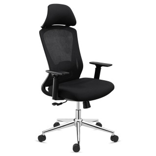 Silla ergonómica RIVER, comodidad y diseño, en negro