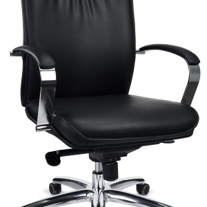 Sillón de oficina SENATOR, elegante y cómodo, negro