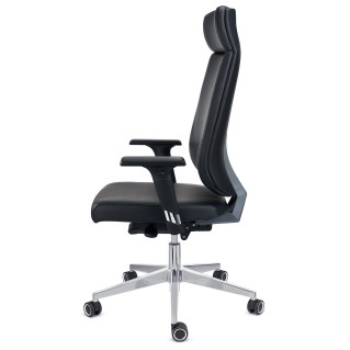 Sillón de oficina MILANO, gran diseño y ergonomía, negro 2