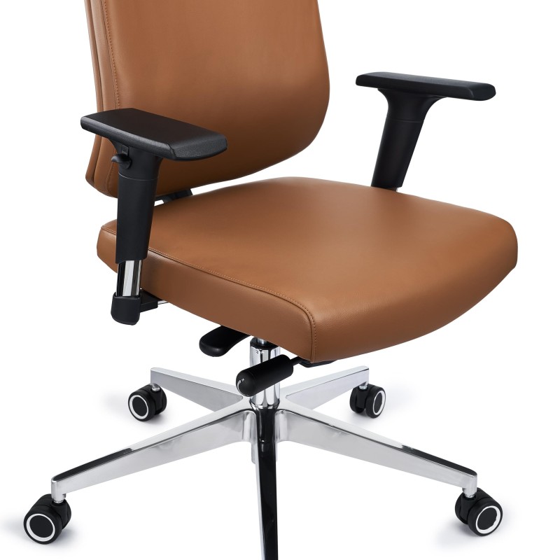 Sillón de oficina MILANO, gran diseño y ergonomía, negro