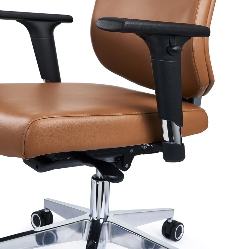 Sillón de oficina MILANO, gran diseño y ergonomía, negro