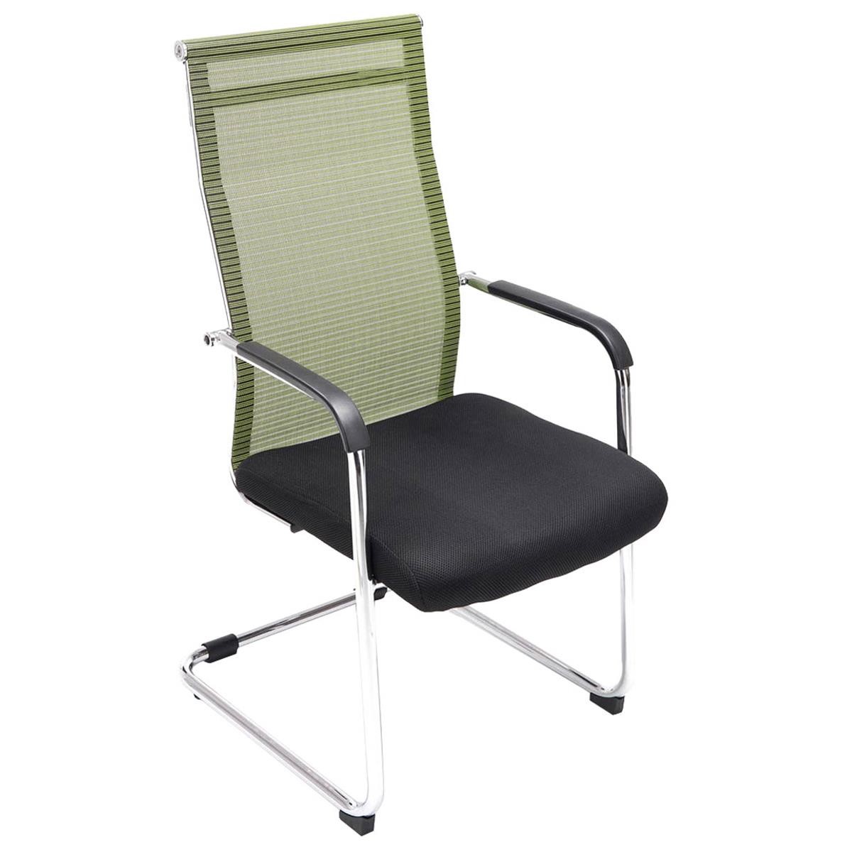 Silla de Confidente BREMEN, Estructura Metálica, en Malla Transpirable color Negro