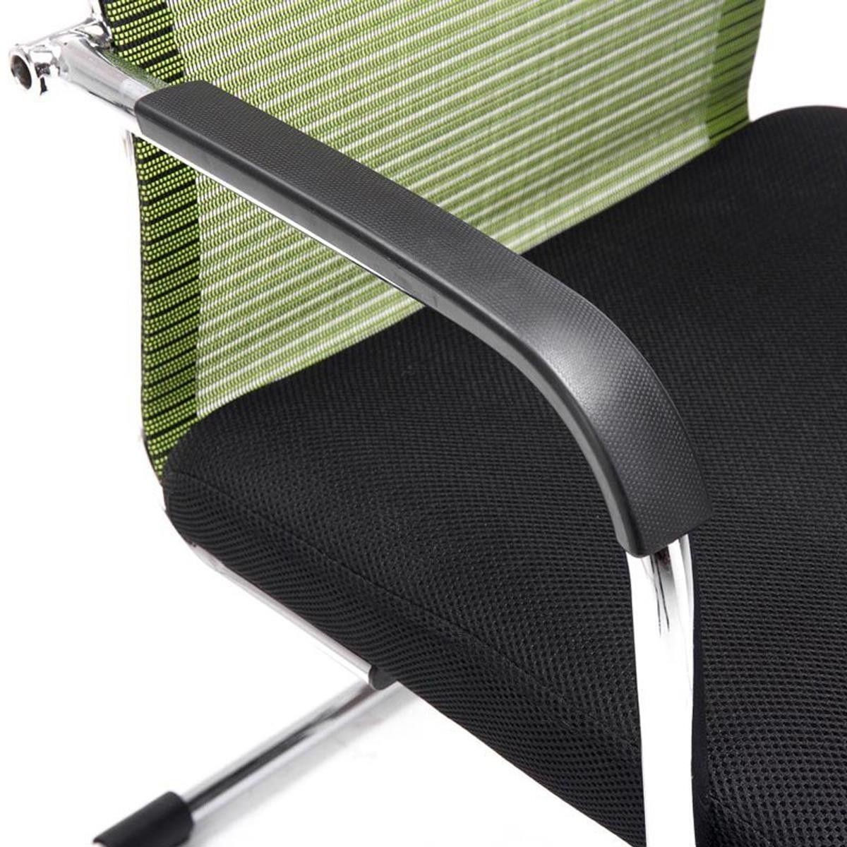 Silla de Confidente BREMEN, Estructura Metálica, en Malla Transpirable color Negro