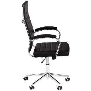 Silla de Oficina OXFORD, en Piel sintética, Color Negro