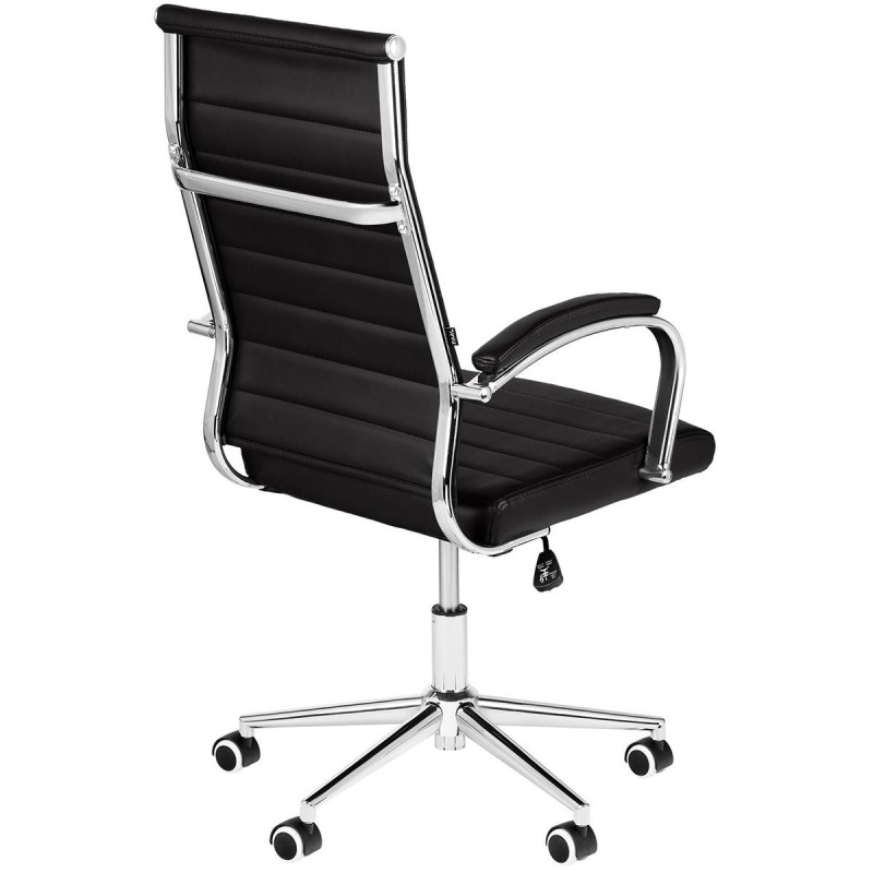 Silla de Oficina OXFORD, en Piel sintética, Color Negro