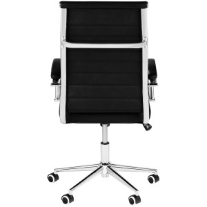 Silla de Oficina OXFORD, en Piel sintética, Color Negro
