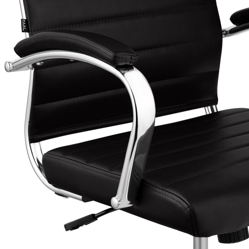 Silla de Oficina OXFORD, en Piel sintética, Color Negro