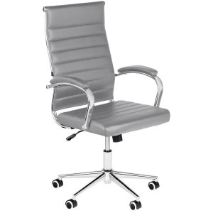 Silla de Oficina OXFORD, en Piel sintética, Color Negro