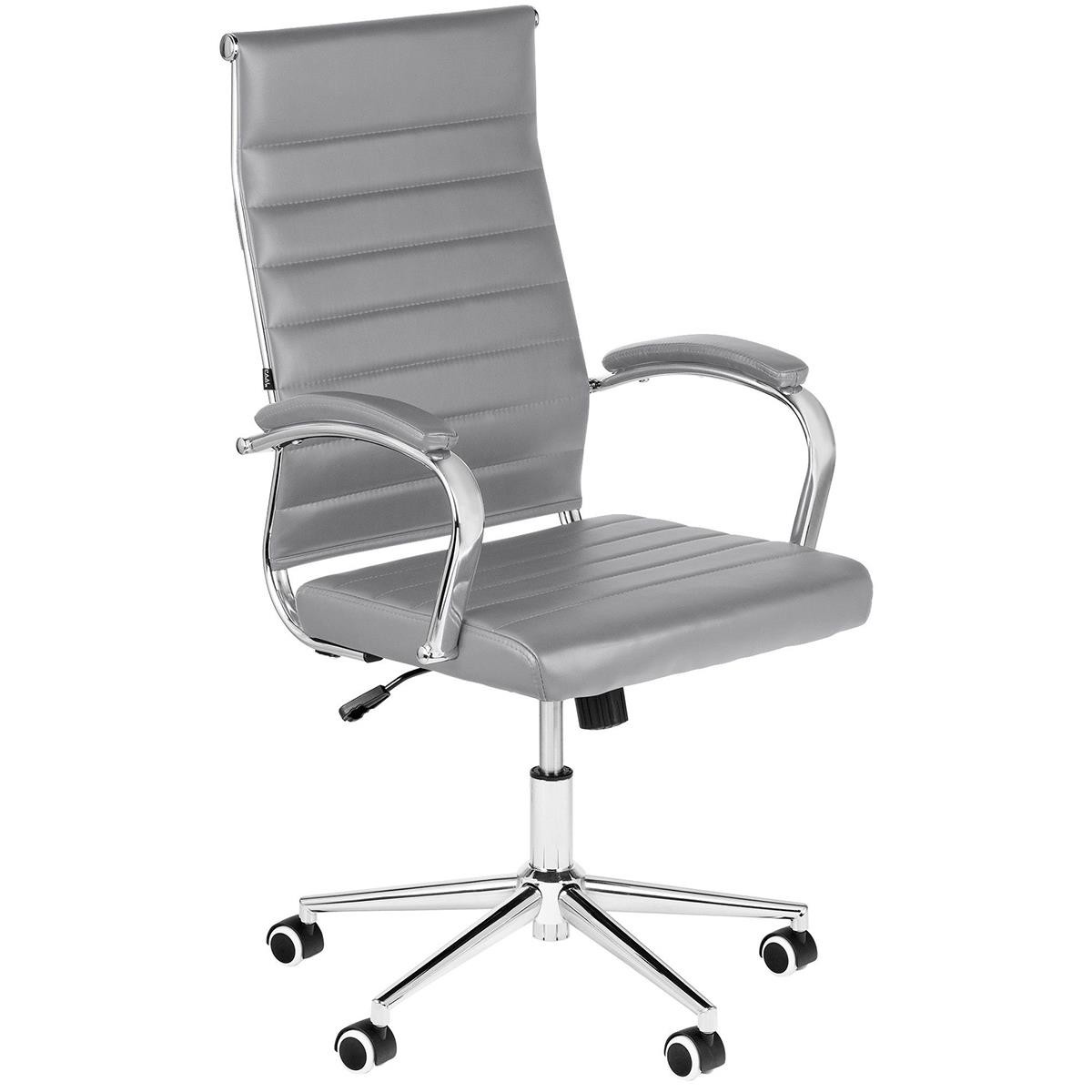Silla de Oficina OXFORD, Diseño Elegante, Gran Comodidad, en Piel color Negro