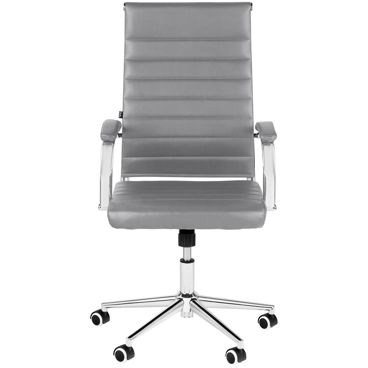 Silla de Oficina OXFORD, Diseño Elegante, Gran Comodidad, en Piel color Negro