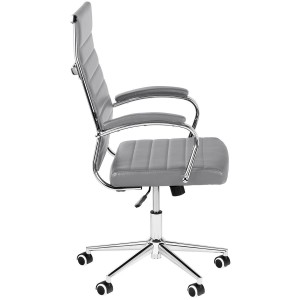 Silla de Oficina OXFORD, en Piel sintética, Color Negro