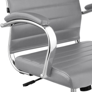 Silla de Oficina OXFORD, en Piel sintética, Color Negro