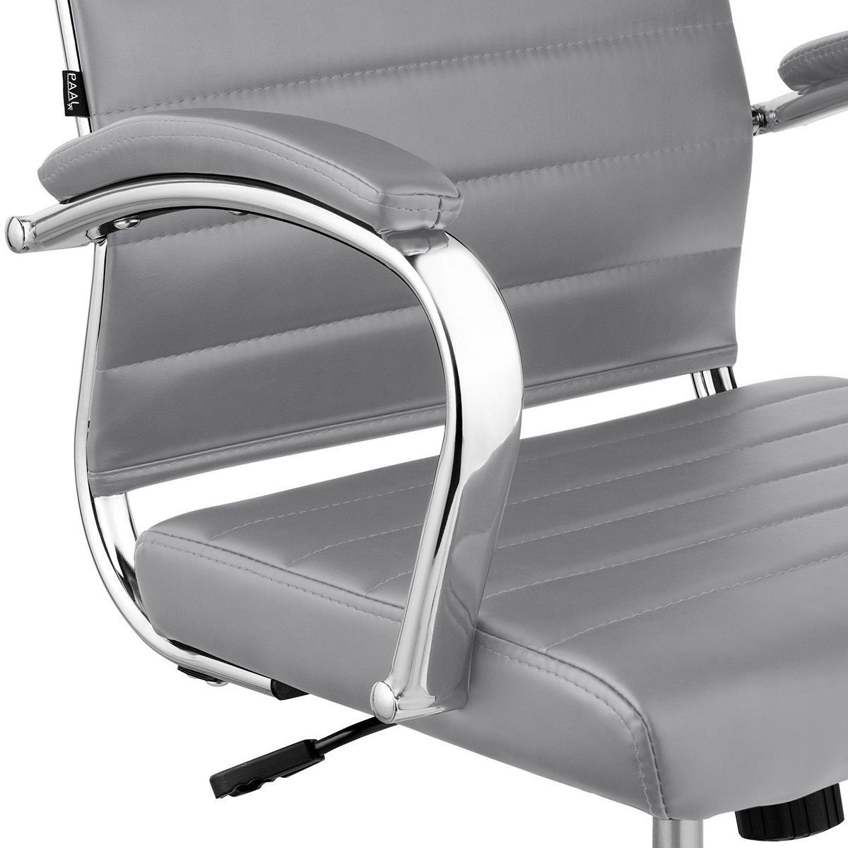 Silla de Oficina OXFORD, Diseño Elegante, Gran Comodidad, en Piel color Negro