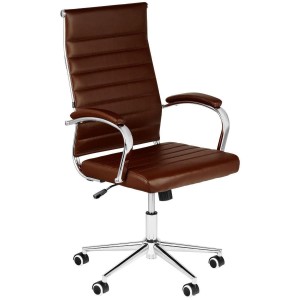 Silla de Oficina OXFORD, en Piel sintética, Color Negro
