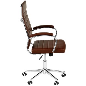 Silla de Oficina OXFORD, en Piel sintética, Color Negro