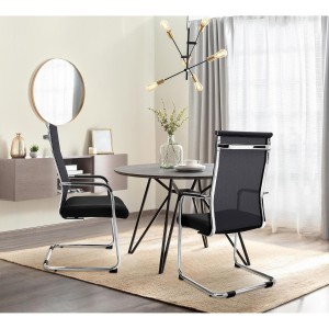 Lote de 2 Sillas de Confidente BREMEN en color negro