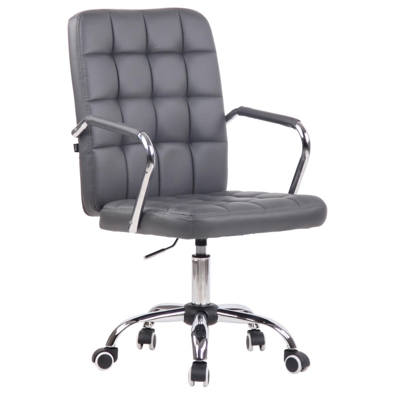 Silla de Oficina BOLTON en Piel color Negro