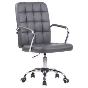 Silla de Oficina BOLTON en Piel color Negro
