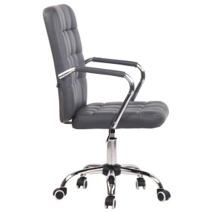 Silla de Oficina BOLTON en Piel color Negro