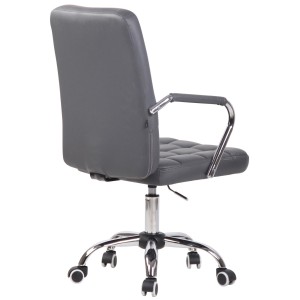 Silla de Oficina BOLTON en Piel color Negro