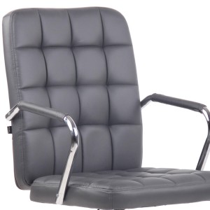 Silla de Oficina BOLTON en Piel color Negro