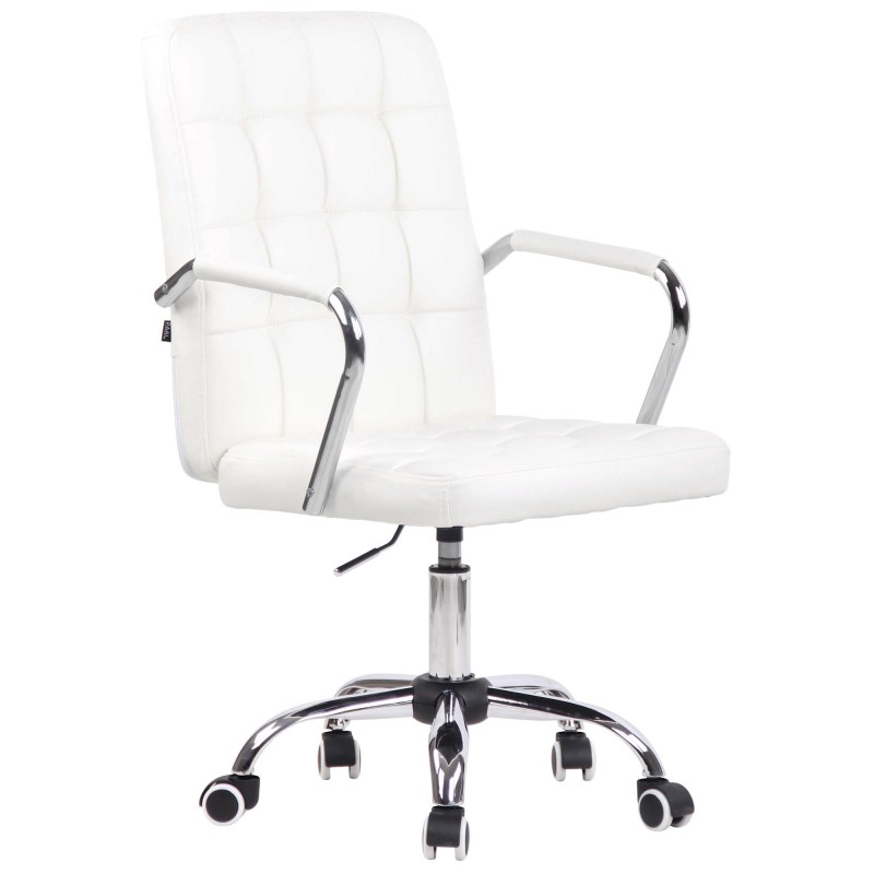 Silla de Oficina BOLTON en Piel color Negro