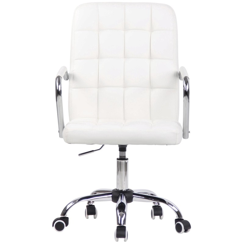 Silla de Oficina BOLTON en Piel color Negro
