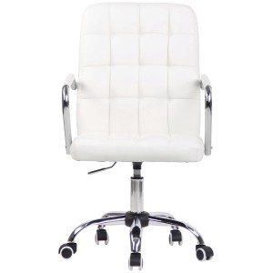 Silla de Oficina BOLTON en Piel color Negro