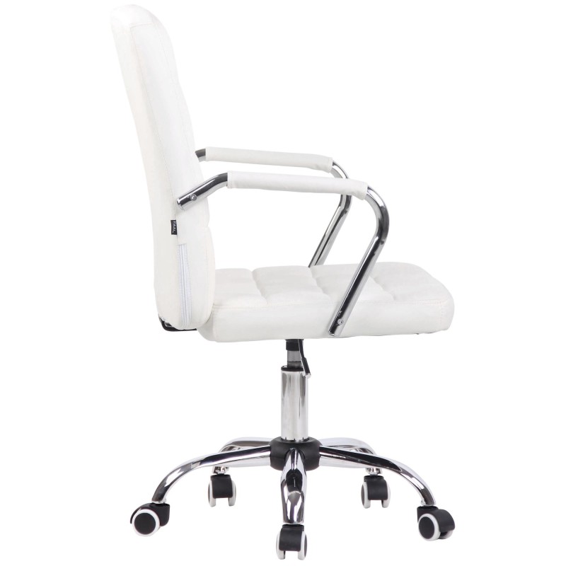 Silla de Oficina BOLTON en Piel color Negro