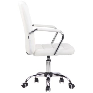 Silla de Oficina BOLTON en Piel color Negro