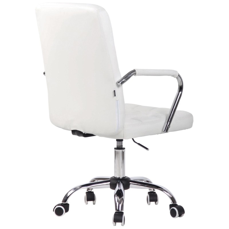 Silla de Oficina BOLTON en Piel color Negro