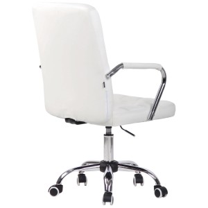 Silla de Oficina BOLTON en Piel color Negro