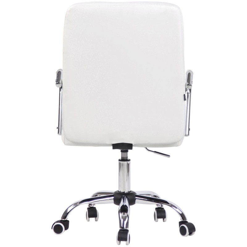Silla de Oficina BOLTON en Piel color Negro
