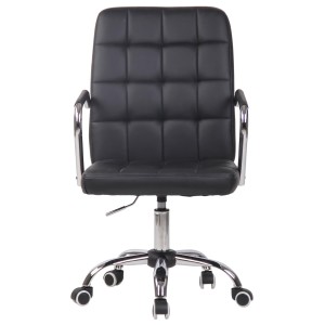 Silla de Oficina BOLTON en Piel color Negro