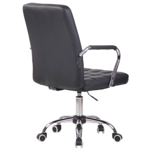 Silla de Oficina BOLTON en Piel color Negro