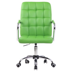 Silla de Oficina BOLTON en Piel color Negro
