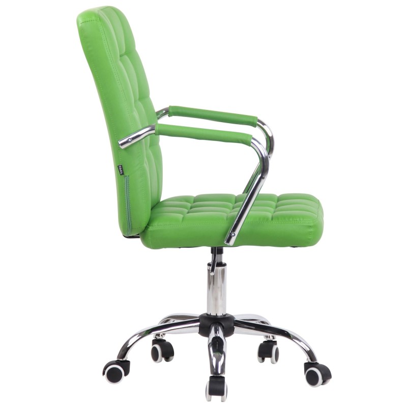 Silla de Oficina BOLTON en Piel color Negro