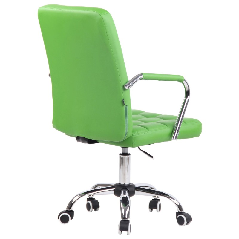 Silla de Oficina BOLTON en Piel color Negro