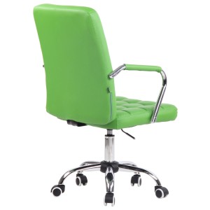 Silla de Oficina BOLTON en Piel color Negro