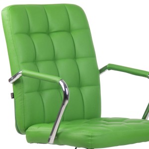 Silla de Oficina BOLTON en Piel color Negro