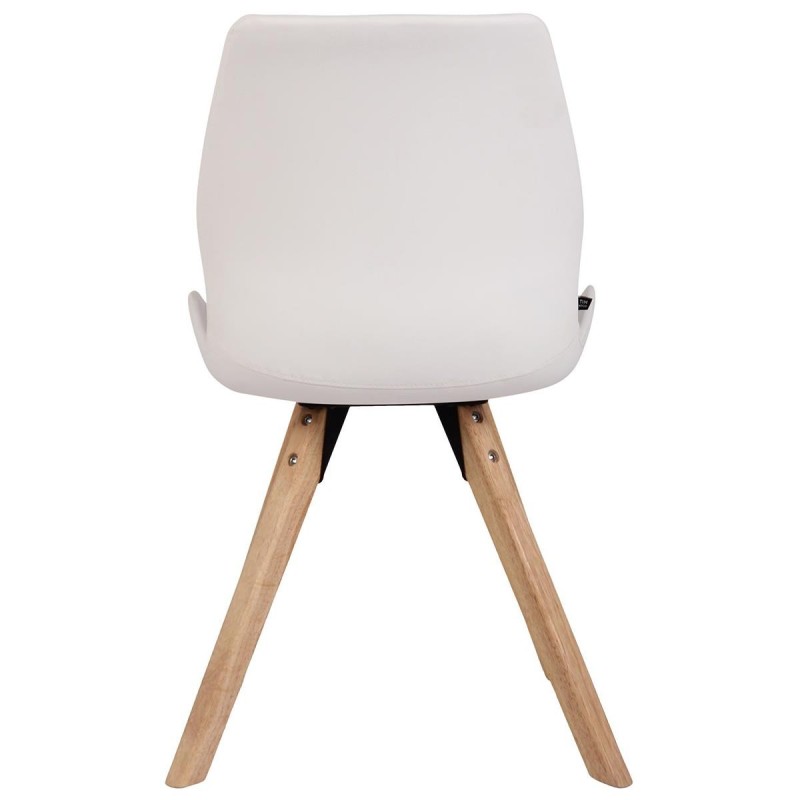 Lote 2 sillas de confidente KALI, estructura de madera, color negro
