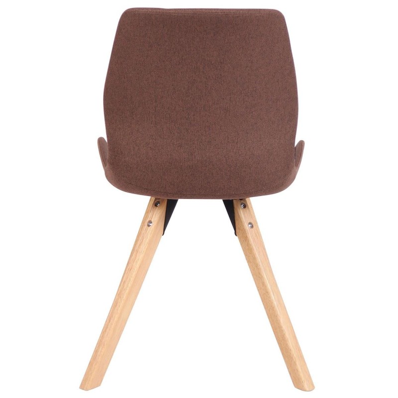 Lote 2 sillas de confidente KALI, estructura de madera, color negro