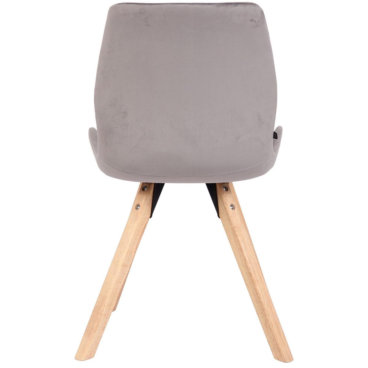 Lote 2 Sillas de Confidente KALI, Estructura de Madera, Asiento Tapizado, en Terciopelo color Negro